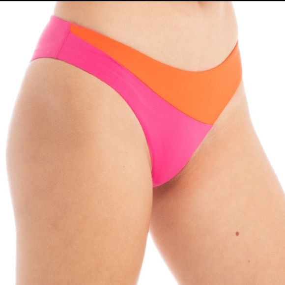 Tavik Jaclyn Moderate Swim Bottom Fuchsia/Cherry Tomato - Picture 4 of 6